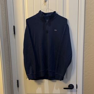 Vineyard Vines Men's Dark Blue Zip-Up Pullover